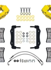 Wilwood Powerlite Front Caliper Kit Yellow 3.00" MT w/Lines Porsche 911 1969-1974                                     - 140-17019-Y - Image 2