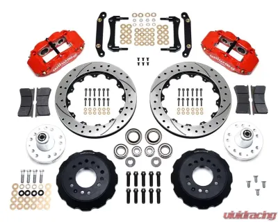 Wilwood FNSL6R Front Hub Kit 12.88" Drill Red No Limit ZG Spindle - 140-17088-DR