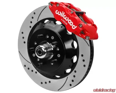 Wilwood FNSL6R Front Hub Kit 14.00" Drill Red No Limit ZG Spindle - 140-17089-DR