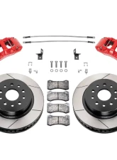 Wilwood Red Slotted Aero6-DM Front Brake Kit Jeep Wrangler JK 2007-2018                                     - 140-17274-R - Image 2