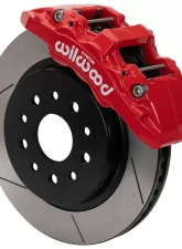 Wilwood Red Slotted Aero6-DM Front Brake Kit Jeep Wrangler JK 2007-2018                                     - 140-17274-R - Image 2