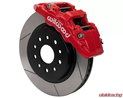 Wilwood Red Slotted Aero6-DM Front Brake Kit Jeep Wrangler JK 2007-2018 - 140-17274-R