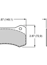 Wilwood Pad Set BP 20 6617 W6A /W4A AERO 4/6 .670" Thk                                     - 150-20-6617K - Image 2