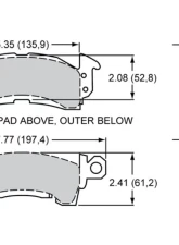 Wilwood Pad Set BP 20 D52 GM III / D52                                     - 150-20-D52K - Image 2