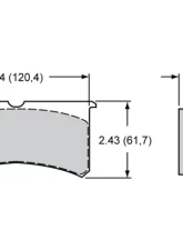 Wilwood Pad Set BP 28 7416 FNSL4/6 BNSL4/6                                     - 150-28-7416K - Image 2