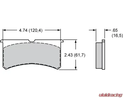 Wilwood Pad Set BP 28 7416 FNSL4/6 BNSL4/6 - 150-28-7416K