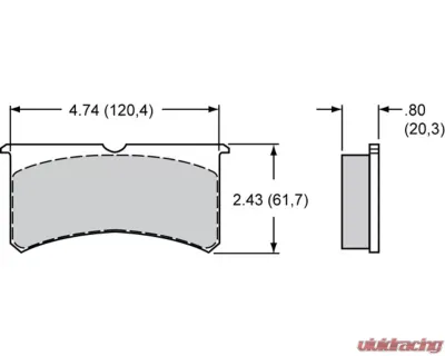 Wilwood Pad Set BP 28 7420 FSL SL4/6 - 150-28-7420K