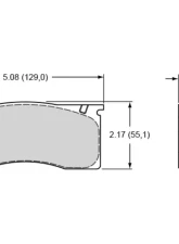 Wilwood Pad Set Promatrix D8 D11                                     - 150-D0011K - Image 2