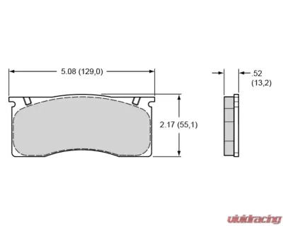 Wilwood Pad Set Promatrix D8 D11 - 150-D0011K