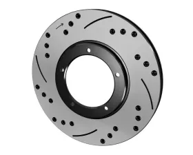 Wilwood 0.440 Black Electro Coat L/H SRP Drilled/Slotted Performance Rotor/Hat