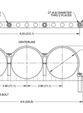 Wilwood Triple M/C Reservoir Mounting Bracket Billet                                     - 250-16873 - Image 2