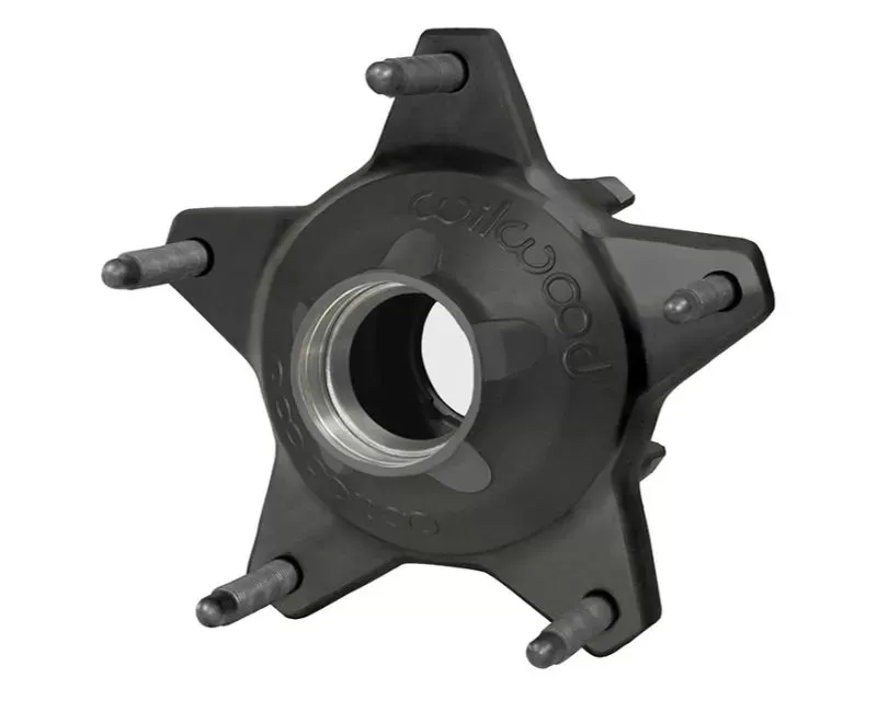 Wilwood Hub Starlite "55" Front w/Snap Cap Std. Offset 5/8 C Studs Long Black - 270-6735BLS