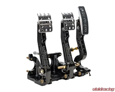 Wilwood Adjustable Ratio Pedal Floor Mount Brake Clutch & Throttle w/ Throttle Linkage - 340-16603