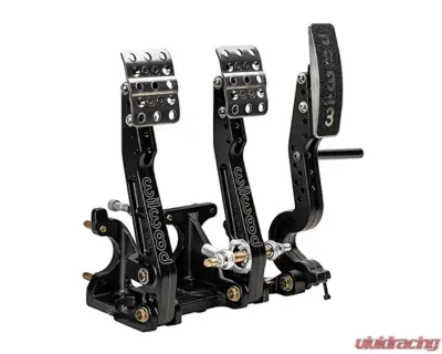 Wilwood Adjustable Ratio Trubar Pedal Floor Mount Brake Clutch & Throttle - 340-16604