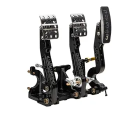 Wilwood Adjustable Ratio Trubar Pedal Floor Mount Brake Clutch & Throttle w/ Throttle Linkage