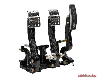 Wilwood Adjustable Ratio Trubar Pedal Floor Mount Brake Clutch & Throttle w/ Throttle Linkage - 340-16605