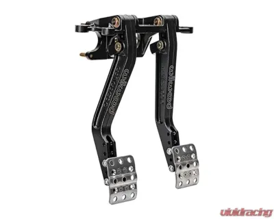 Wilwood Adj. Ratio Dual Pedal Single Brake M/C / 2" Offset Clutch Fwd. Swing Mount 5.5 6.25:1 - 340-16833