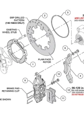 Wilwood UTV6 Rear Brake Kit Black Calipers 11.25-inch Rotors Drilled Rotors Polaris RZR-XP1000 2014-2023                                     - 140-16633-D - Image 3