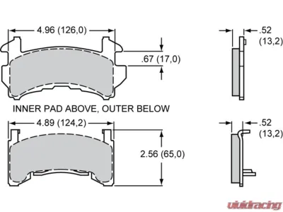 Wilwood 1.62 | 1.62" Pistons 1.04" Disc Caliper D154 Ano - 120-11872