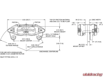 Wilwood Forged DPHA Caliper - Blue - 120-12949-CB