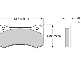 Wilwood Caliper Aero 6 Radial Mount R/H Caliper - Yellow