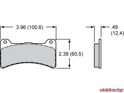 Wilwood Caliper NDPR P Black 1.12" Pistons .95" Disc - 120-16687-BK