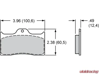 Wilwood 1.75" Pistons .50" Disc Caliper FDLI Black - 120-16744-BK