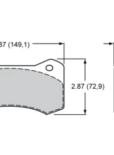 Wilwood 1.62 | 1.12 | 1.12" Pistons .81" Disc Caliper Aero6-L | H Ano .80 Thk Pad                                     - 120-16891 - Image 2