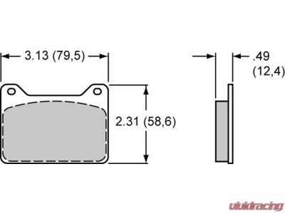Wilwood Caliper Powerlite Yellow 1.38" Pistons .790"/.860" Disc - 120-8729-Y