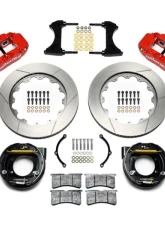 Wilwood Forged Narrow Superlite 4R Big Brake Rear Parking Brake Kit - Slotted Rotor - Red                                     - 140-14878-R - Image 2