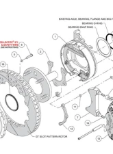 Wilwood Forged Narrow Superlite 4R Big Brake Rear Parking Brake Kit - Slotted Rotor - Red                                     - 140-14878-R - Image 3
