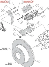 Wilwood Currie Pro-Tour Unit Bearing Floater Blank Forged Dynalite Pro-Series Rear Kit With MC4 P-Brake                                     - 140-16317 - Image 3