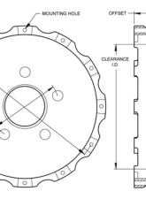 Wilwood Big Brake Hat - Flared Bell - Dodge Magnum/Challenger 2006-2012                                     - 170-11766 - Image 2