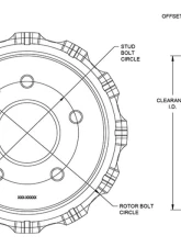 Wilwood Big Brake Dynamic Hat - Short Offset - Short Offset Chevrolet Corvette C7 2014-2019                                     - 170-15744 - Image 2
