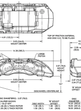 Wilwood Right Hand Red TX6R Forged Radial Mount Caliper                                     - 120-14599-RD - Image 3