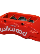 Wilwood Right Hand Red TX6R Forged Radial Mount Caliper                                     - 120-14599-RD - Image 3