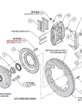 Wilwood 11.38" Drilled & Slotted Rotors Red Caliper Powerlite Front Brake Kit Porsche 914 1973-1976                                     - 140-17474-DR - Image 3