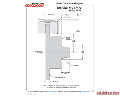 Wilwood 11.38" Drilled & Slotted Rotors Red Caliper Powerlite Front Brake Kit Porsche 914 1973-1976 - 140-17474-DR
