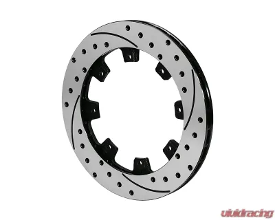 Wilwood 11.38" Drilled & Slotted Rotors Black Caliper Powerlite-MC4 Rear Parking Brake Kit Porsche 914 1970-1976 - 140-17475-D