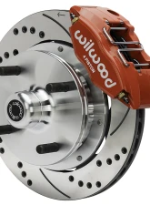Wilwood 11.38" Drilled & Slotted Rotors Red Caliper Powerlite Front Brake Kit Porsche 914 1973-1976                                     - 140-17474-DR - Image 6
