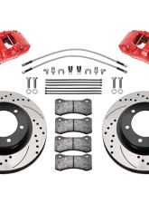 Wilwood Red Slotted 13.38" AERO6-DM Direct-Mount Truck Front Brake Kit Ford Bronco 2021-2024                                     - 140-17512-DR - Image 2