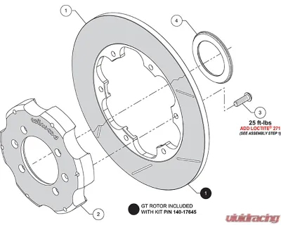 Wilwood Drilled & Slotted 10.85" Promatrix Rear Replacement Rotor Kit Mazda Miata 2001-2005 - 140-17644-D