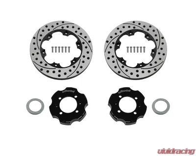 Wilwood Drilled & Slotted 10.85" Promatrix Rear Replacement Rotor Kit Mazda Miata 2001-2005 - 140-17644-D
