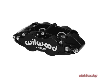 Wilwood 14" Drilled & Slotted Rotors Black Caliper Forged Narrow Superlite 4R Rear Parking Big Brake Kit - 140-17659-D