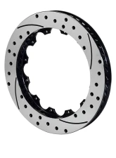 Wilwood 14" Drilled & Slotted Rotors Black Caliper Forged Narrow Superlite 4R Rear Parking Big Brake Kit                                     - 140-17659-D - Image 7