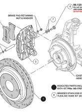 Wilwood DPC56 Rear Replacement 12.01" Drilled & Slotted Rotors & Red Caliper Chevrolet Corvete 1997-2004                                     - 140-17670-DR - Image 3