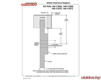Wilwood DPC56 Rear Replacement 12.01" Drilled & Slotted Rotors & Red Caliper Chevrolet Corvete 1997-2004 - 140-17670-DR