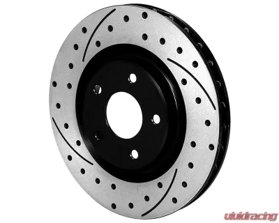 Wilwood SLC56 Front Replacement 12.8" Drilled & Slotted Rotor & Black Caliper Kit Chevrolet Corvete 2005-2013 - 140-17671-D