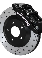 Wilwood SLC56 Front Replacement 12.8" Drilled & Slotted Rotor & Black Caliper Kit Chevrolet Corvete 2005-2013                                     - 140-17671-D - Image 6