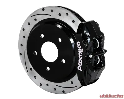 Wilwood DPC56 Rear Replacement 12.01" Drilled & Slotted Rotors & Black Caliper Chevrolet Corvete 2005-2013 - 140-17672-D